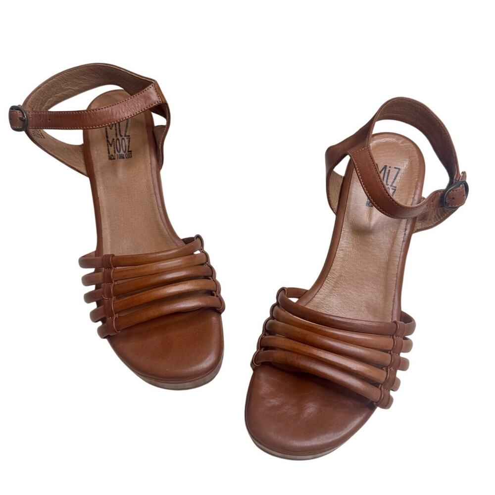 NEW in BOX MIZ MOOZ Women's 40 Graciela Strappy Sandal Shoes Brandy Brown